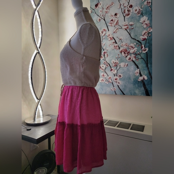 Beige and Pink Dress - Picture 3 of 7